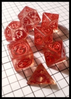 Dice : Dice - Dice Sets - Q Workshop Dragons Clear and Red - Ebay Oct 2010